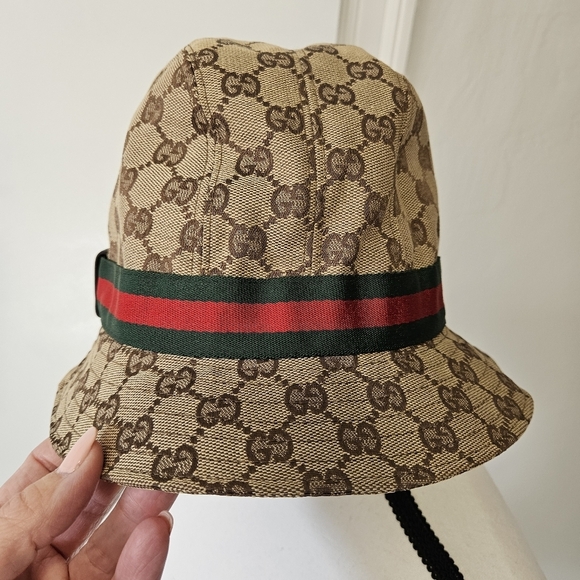 Gucci GG Monogram Sherry Line Bucket Hat - Picture 4 of 14